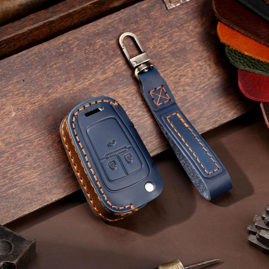 For Chevrolet Key Bag New Cruze Malibu Explorer Leather Car Key Cover