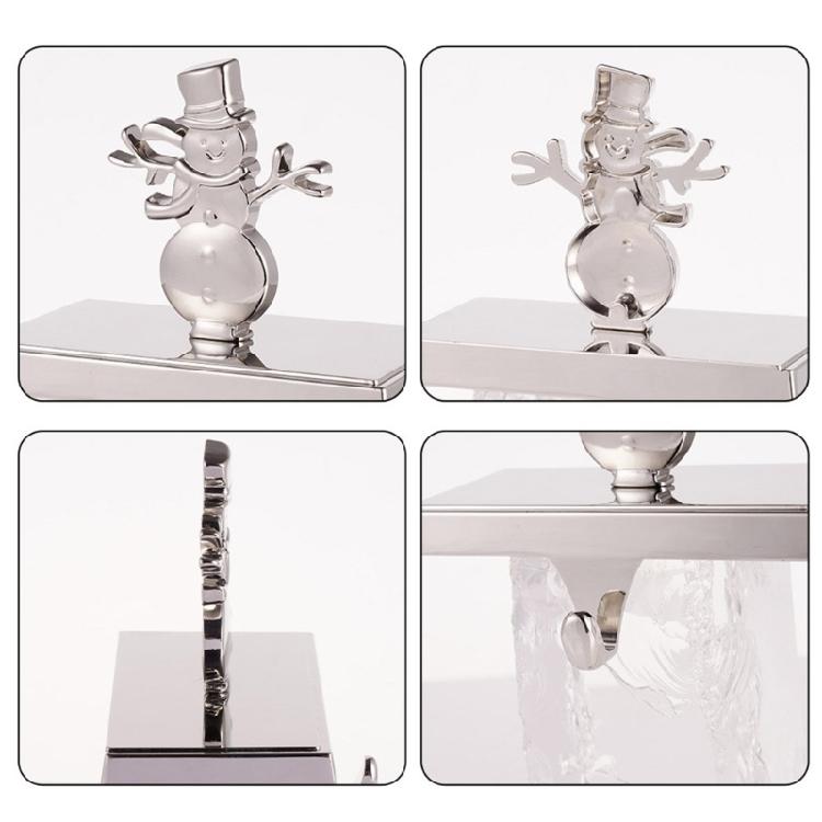 Christmas Stocking Display Hook Elegant Zinc Alloy Hook Unique Hanger with Silver Base for Christmas Stockings