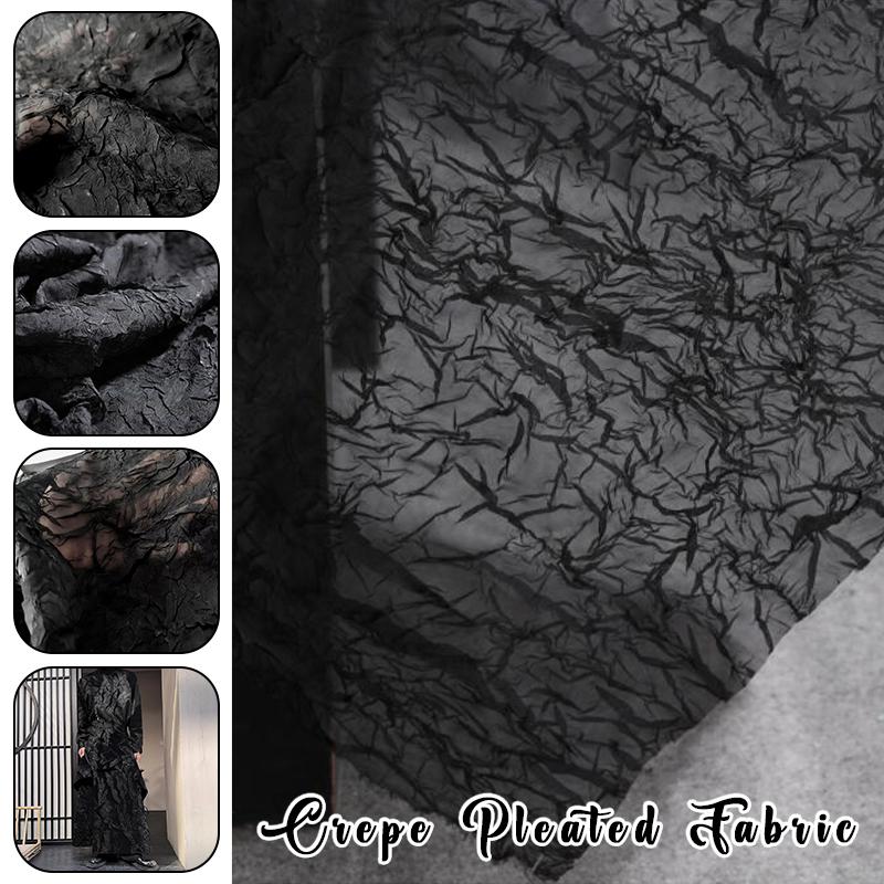 50x75cm Chiffon 3D Texture Crepe Pleated Fabric Skirt Shirt Designer Fabric Diy Sewing Stage Apparel Wedding Dress Decor