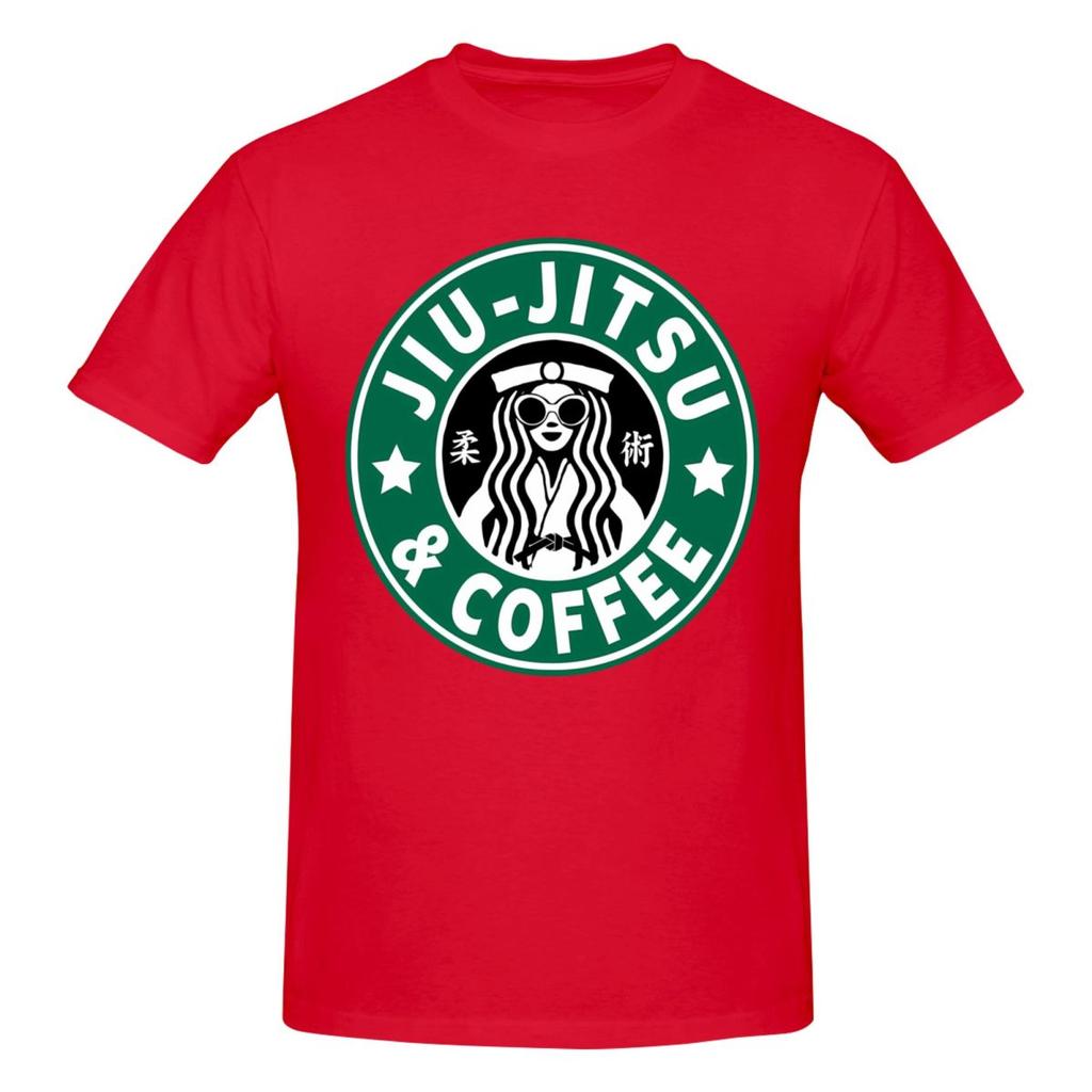 Unisex JIU JITSU AND COFFEE FUNNY BRAZILIAN JIU JITSU 2026 T Shirt Vintage Big Size Cotton Sleeve Custom Shirts