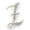 Trendy 26-Letter Rhinestone Brooch Pin - Fashion Accessory for Clothing & Bags