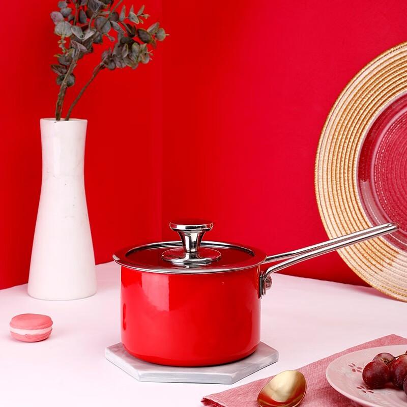 Sohome Single Handle Enamel Non-Stick Milk Pot