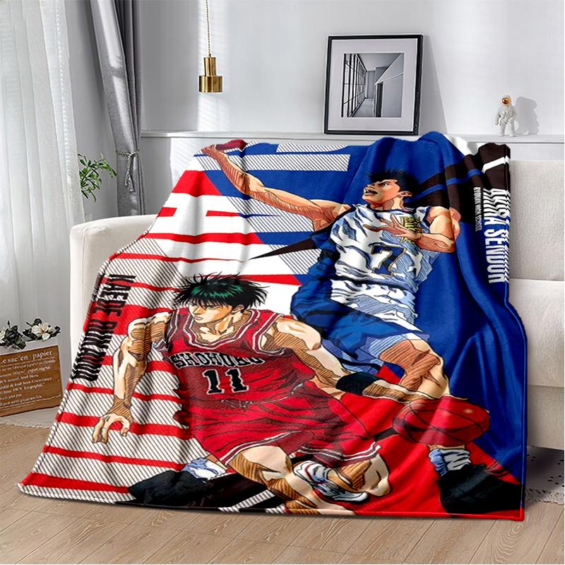 SLAM DUNK 29 Style New Cartoon SHOHOKU Basketball Anime Blanket,Soft Throw Blanket for Home Bedroom Bed Sofa Travel Cover Kids