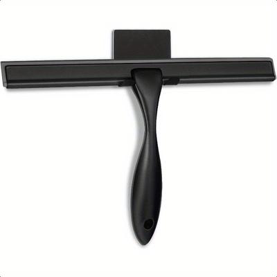 AllPurpose Shower Squeegee for Shower Doors Bathroom Window and Car Glass Black Stainl Steel 10 Inches