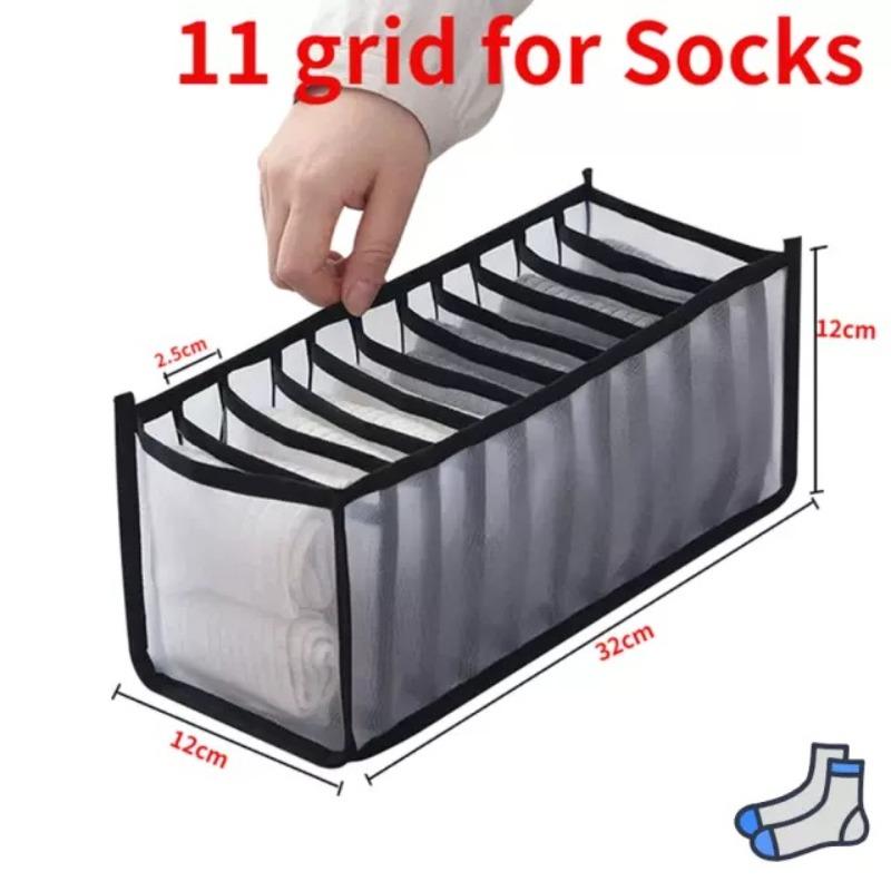 Kleiderorganizer Jeans Aufbewahrungsbox Organizerbox Kleiderschrank Kleideraufbewahrungsboxen mit Fächern Socken Unterwäsche BHs Aufbewahrung
