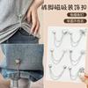 Pants Cuff Chain Magnetic Buckle No-Sew Pants Leg Anti-Dragging Magic Tool Clothing Cuff Rolling Edge Fixing Clip Invisible Adjustable Buckle