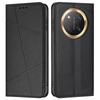 Wallet Case for Honor X60 Pro 5G/X9c 5G/Magic7 Lite 5G Line Imprinted Leather Stand Phone Cover with Wrist Strap