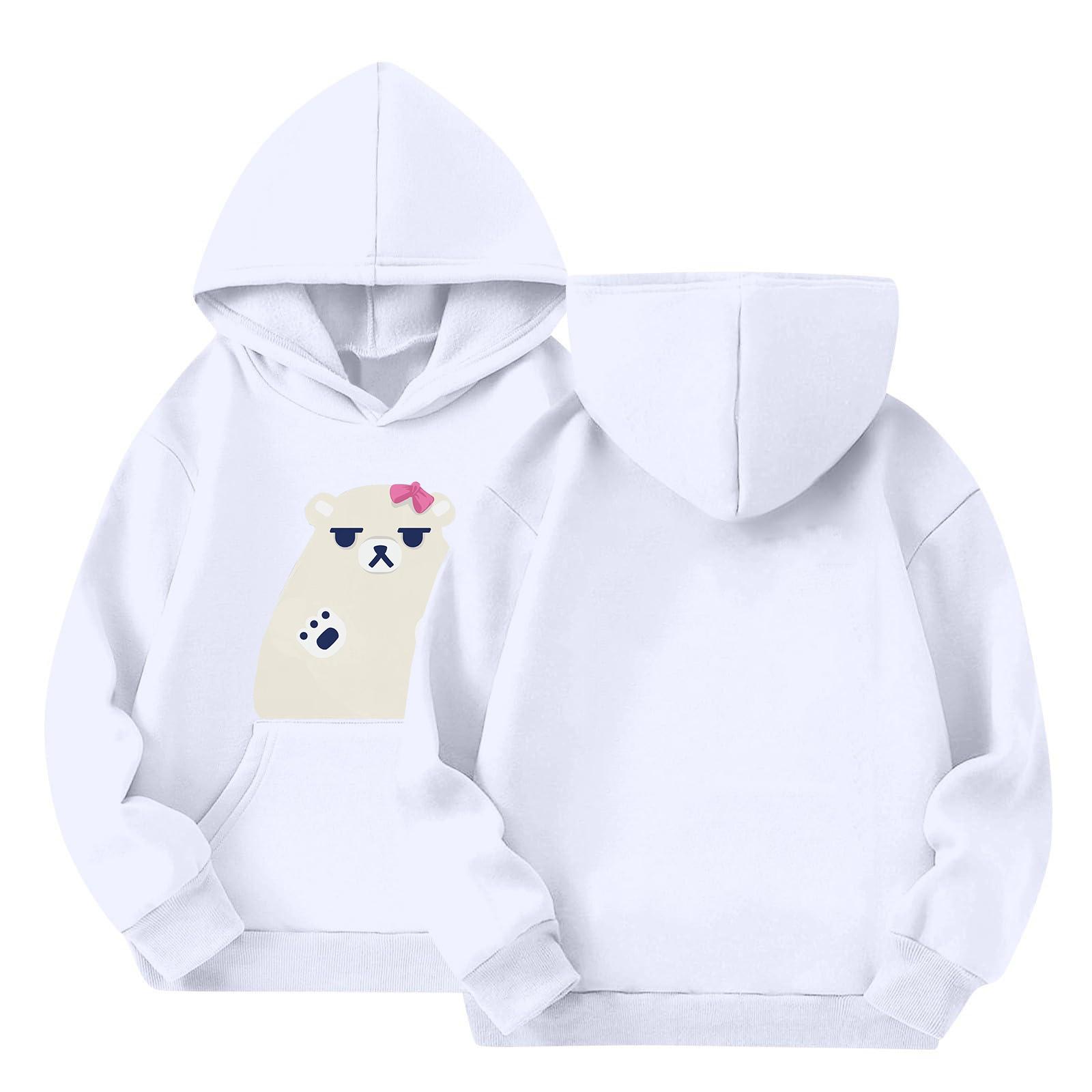 

Детский пуловер с длинным рукавом, свободного кроя, с принтом букв, капюшоном на шнурке 130