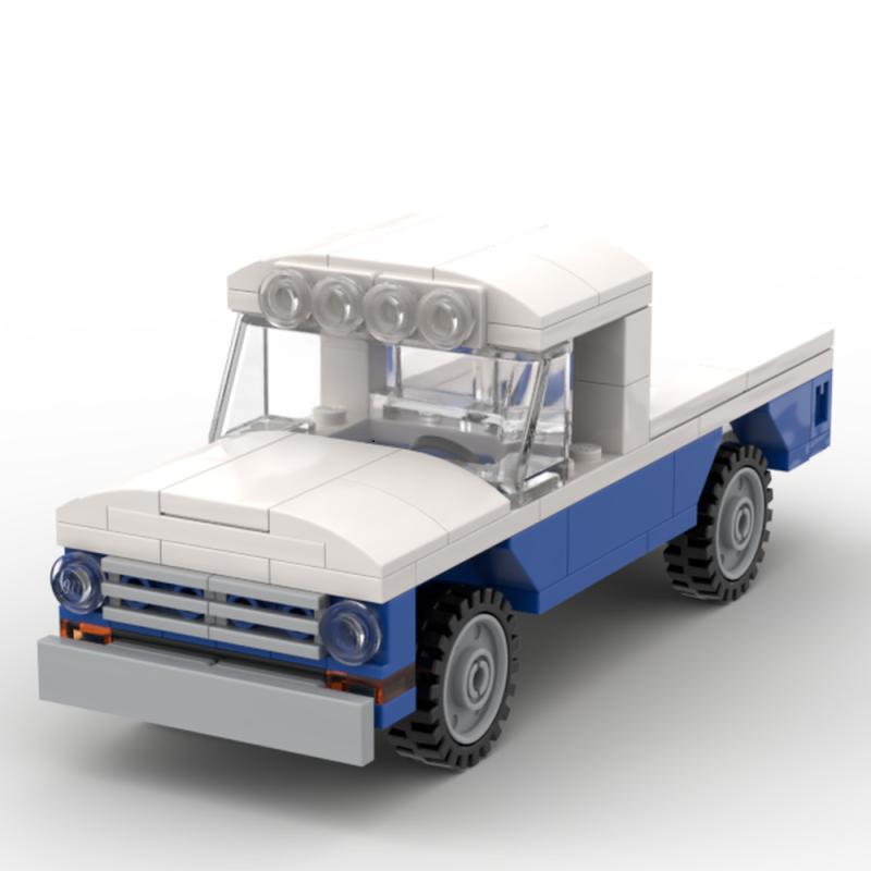 MOC Technical Car F-250 601 Mini Car City Motorcycle Model Building Blocks Kids Toys for Children Kids Gifts