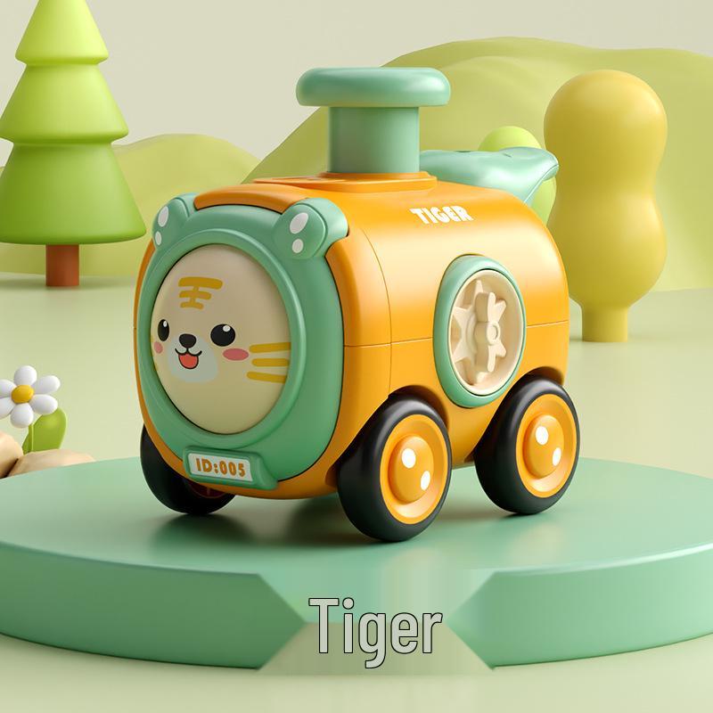 Children's Face-Changing Inertial Toy Train - Durable Cartoon Car for Boys