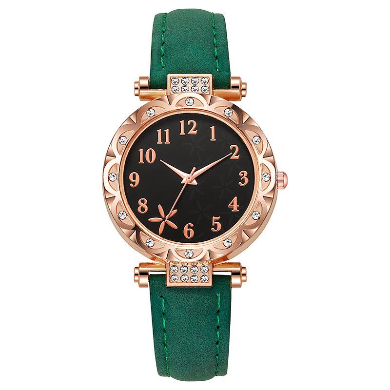 Women's Fashion Watch Sweet Leisure Academy Style Leather Quartz Watch