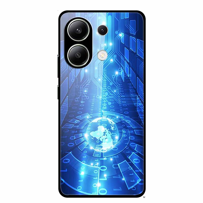 Glass Case For Xiaomi Redmi Note 13 Case Soft Bumper Tempered Glass Hard Back Cover For Redmi Note 13 Pro Phone Case Funda Coque