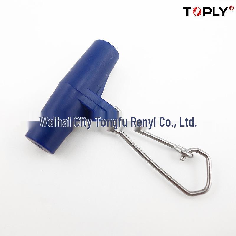 

High-Demand Anti-Tangle Fishing Hook Holder - Red & Blue, Various Sizes Small синій