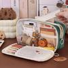 High Quality Black Cat Pen Bag Large Capacity Multilayer Stationery Bag Portable Pencil Case Back To School