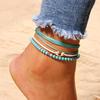 Foot Trim, Jewelry Foot Trim Multi-Layer Bead U-Shaped Anklet