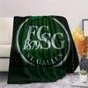 St. Gallen Voetbalclub Print Flanellen Deken, Hoge Kwaliteit Comfortabel voor Alle Seizoenen, Woondecoratie, Warmte en Comfort