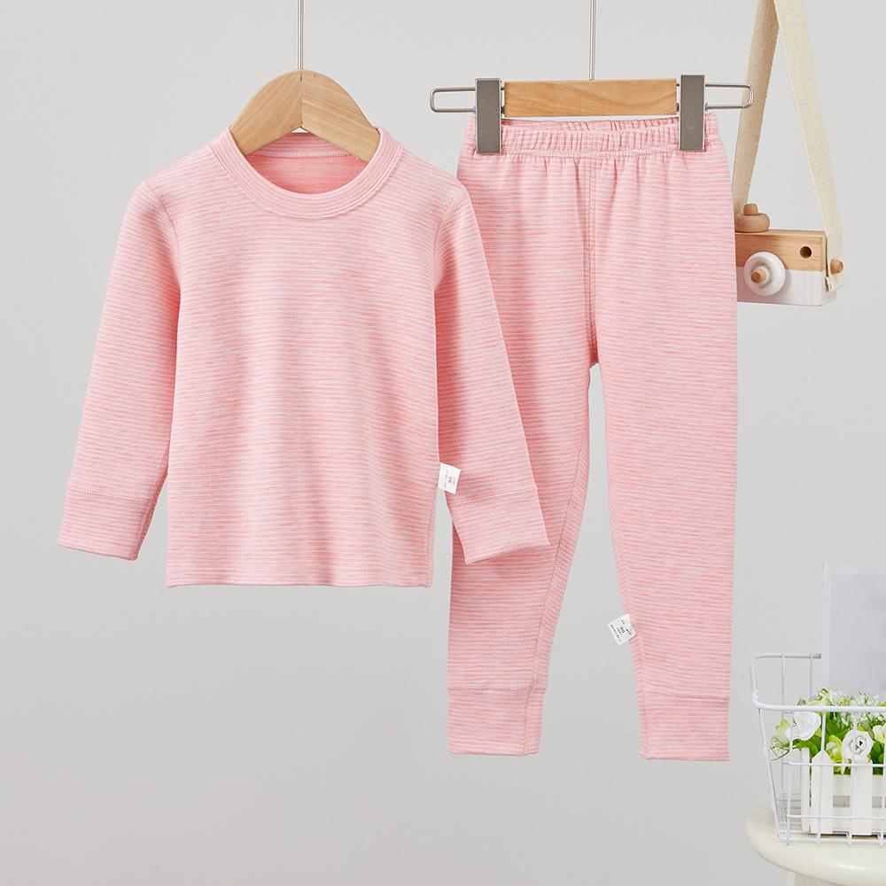 

Danmo Мальчики Девочки Бархатное термобелье Костюмы Согревающие Леггинсы Детская Бесшовная Домашняя Одежда Пижамы 130 розовый