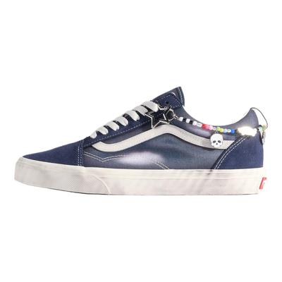 Old Skool Canvas Bequeme Skateschuhe Unisex Sneaker Blau VN000E9TJDU