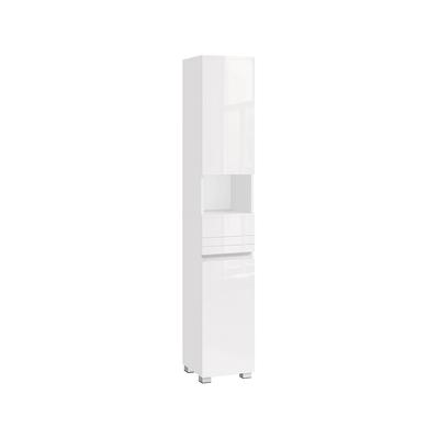 Tall Bathroom Cabinet, Slim Storage Cabinet, Narrow Cupboard, Bathroom Storage Unit, with a Drawer, Adjustable Shelves, 30 X 30 X 170 Cm