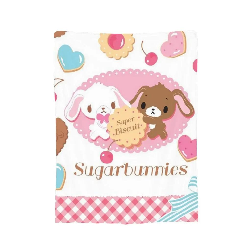 Coperte Sugarbunnies Morbida Calda Coperta Plaid in Flanella Biancheria da Letto per Letto Soggiorno Picnic Viaggio Casa Divano