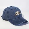 Lying puppy print vintage design for both men and women, outdoor leisure, sun protection, hiking hat