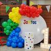133 Pcs Rainbow Theme Balloon Set Suitable for Birthday Outdoor Park Picnic Anniversary Celebration Graduation Summer Party