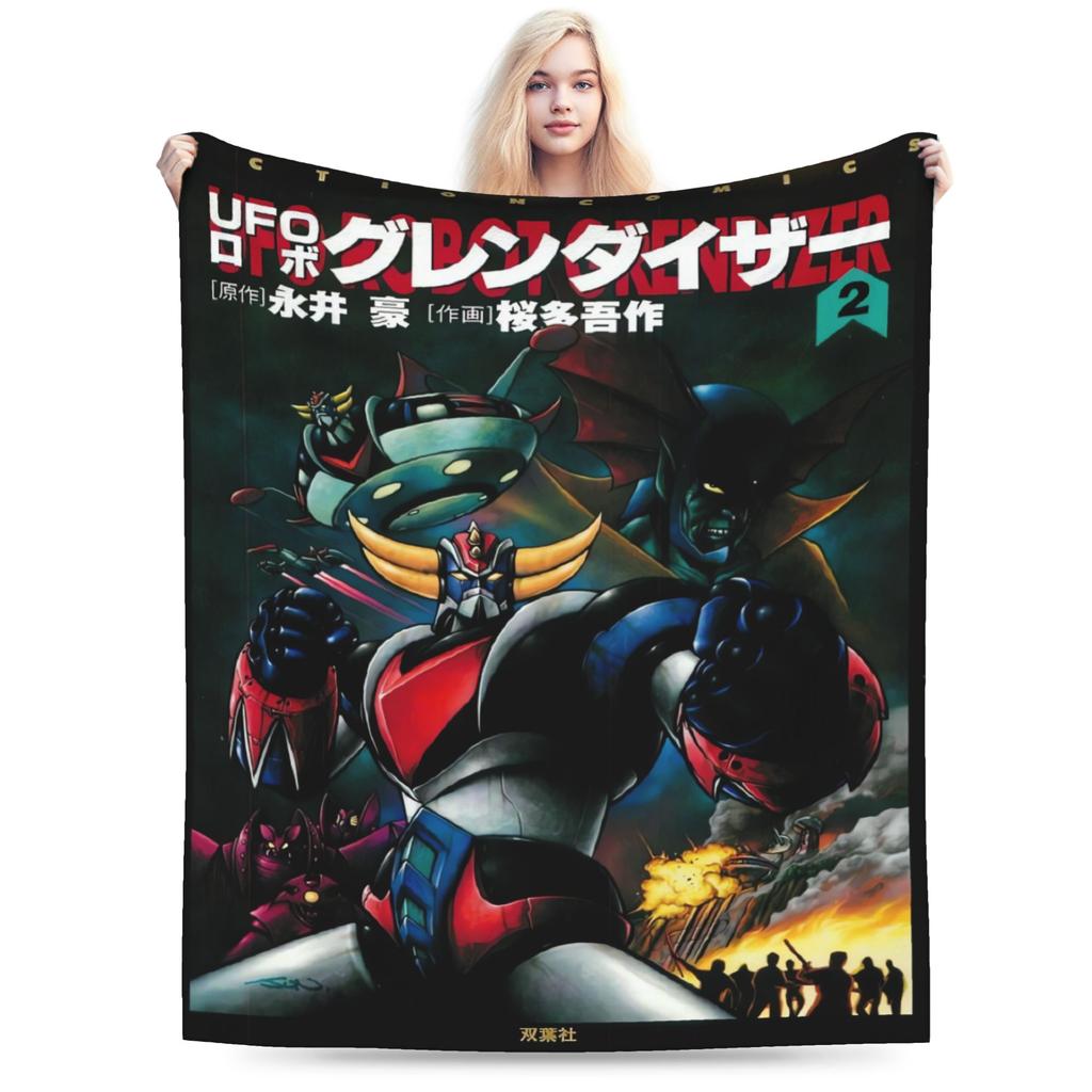 Ufo Robo Grendizer Goldorak Blanket Quality Super Soft Bedding Throws Winter Child Couch Bed Novelty Bedspread