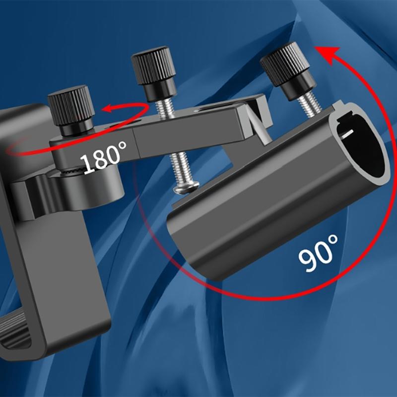 Aluminum Alloys Fishing Rod Stand Fishing Rod Corner Turret Frame Tube Fixing Clip Fishing Platform Stand Enduring