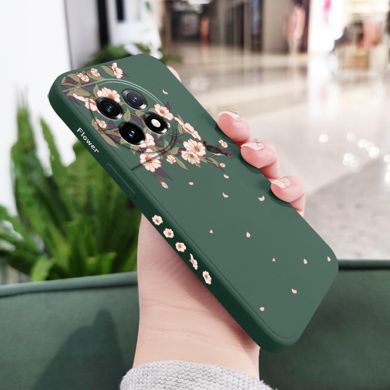 Fairy Dream Branch Phone Case For Oneplus 13 13R 12 12R 11 11R 10 10R 10T 9R 9RT 9 8T 8 7 7T Pro 5G Liquid Silicone Cover