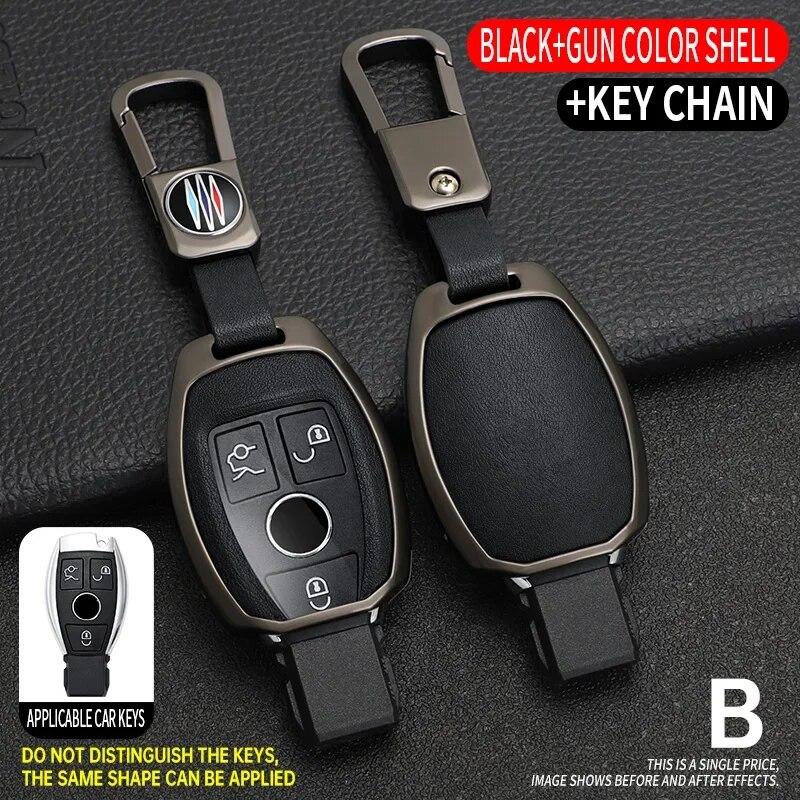 

Чохол для дистанційного ключа з легкого сплаву для автомобіля Mercedes Benz ABCER Class GLS GLA GLK GLC CLS CLA AMG W204 W205 W212 W463 W176