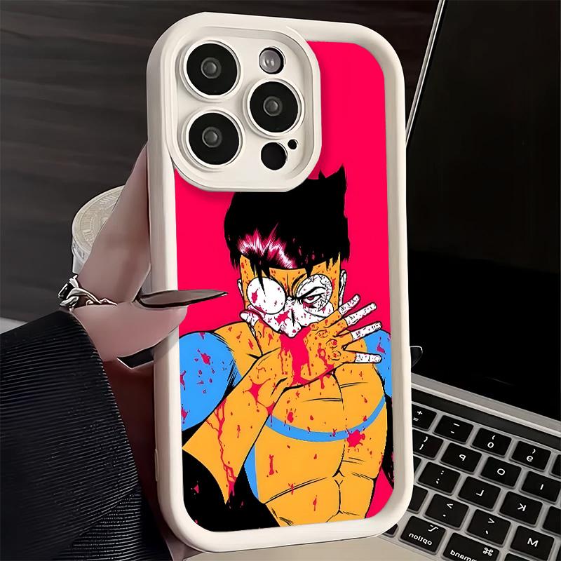 Phone Case for iPhone 17 Air 16E 15 16 Pro Max I-Invincible Anime Cover 14 Plus 13 12 Mini Soft Shell Silicone Fundas