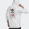 adidas Originals Unisex Heart Print Hooded Sweatshirt White GK7163