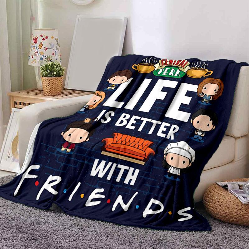 1pc s TV Show Characters Throw Blanket, Cute Cartoon Design for Home Decor, Couch Cover .B039 80x120cm