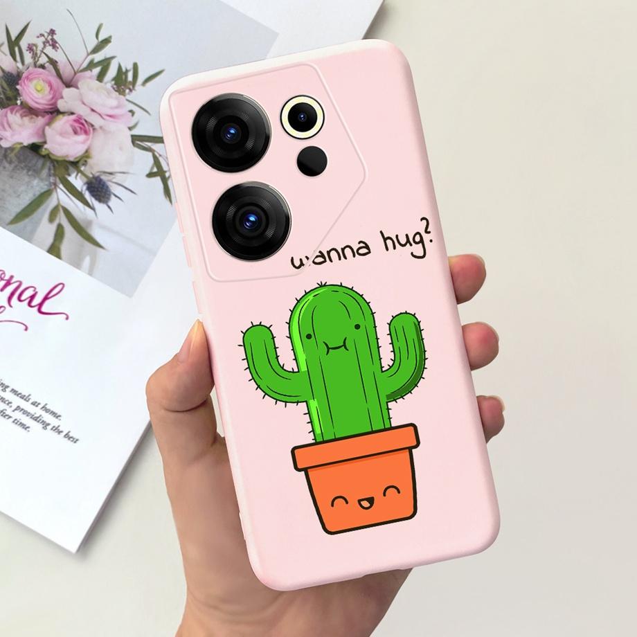 Phone Cover For Tecno Camon 20 Pro 4G 5G Case Soft Silicone Love Heart Jelly Capa For Tecno Camon 20 Premier 20Pro Camon20 Funda