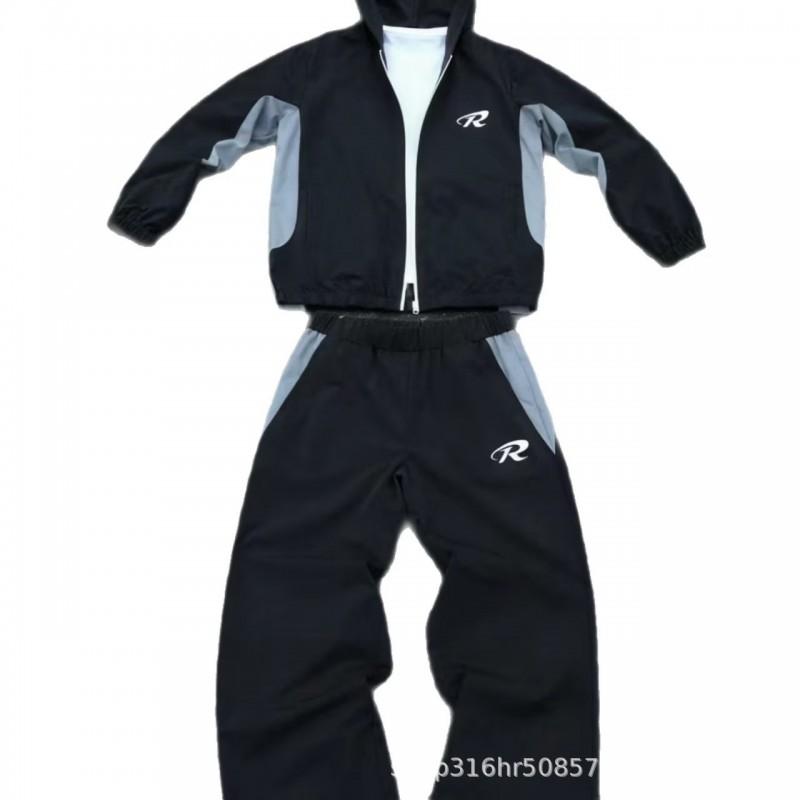 Womens Casual Tracksuit Hooded Zip-Up Top Long Pants Set American Style Sleeve All Sizes XS-6XL Everyday Sports Wear