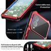 Heavy Duty Stand Case for Samsung Galaxy S25 Edge S24,S23,S22 Ultra Aluminum Phone Cases with Glass Screen Camera Protector