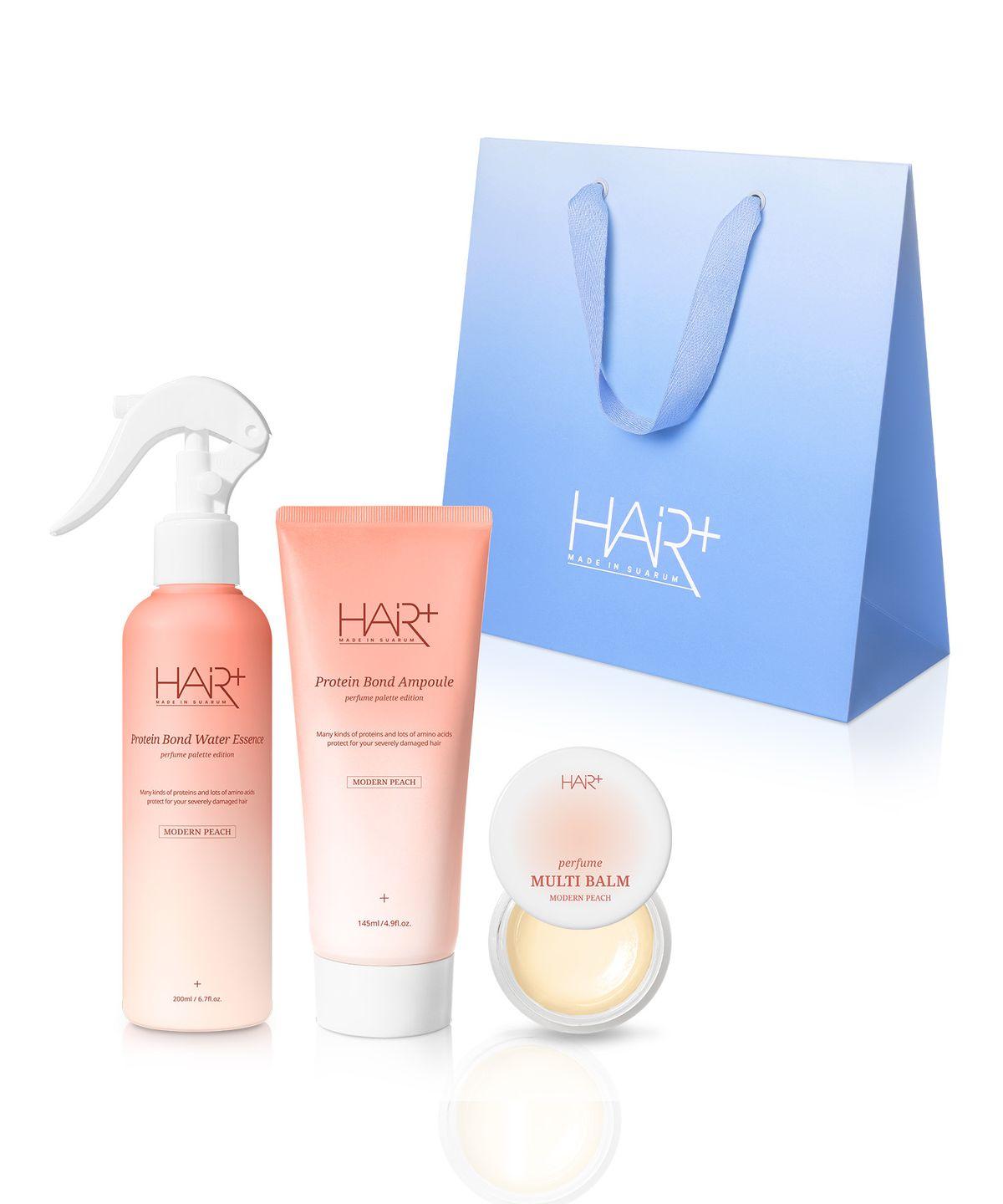 Modern Peach Perfume Protein Hair Essence Mist Heat Protection Clinic Gift Set