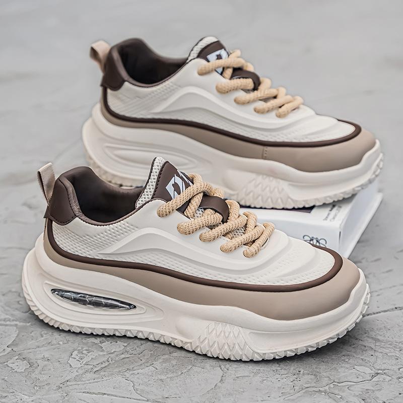 Fashion New autumn winter thick soled height increasing shoes versatile  personalized student casual simple comfortable men's shoes