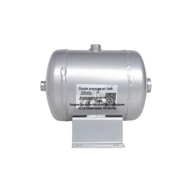 Horizontal Air Compressor Vacuum Buffer Tank - Small Energy Pressure Receiver