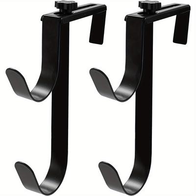 2pcs, Adjustable Aluminum Pool Pole Hanger,Pool Fence Hooks For Pool Poles, 2pcs Swimming Pool Pole Hook,Heavy Duty Fence Hooks For Pool Hose
