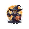 Halloween New Horror Pumpkin Black Skeleton Sticker Bedroom Living Room Background Holiday Decoration Wall Sticker