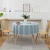 Round Tablecloth Polyester + TPU Waterproof Antifouling Oil Proof Table Cover Outdoor Picnic Dining Tassel Table Cloth