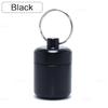 Aluminium Pillen Schlüsselanhänger Halter Kleine Pillendose Wasserdichter Organizer Stonego Tragbarer Pillenhalter Schlüsselanhänger