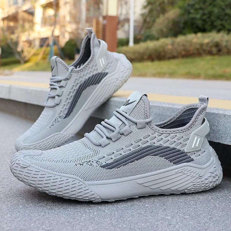 Mode Frühling und Sommer neue Mesh gestrickte atmungsaktive Herrenschuhe, Sport Laufschuhe, Arbeit Herren Sneaker Männer Designer Sneaker