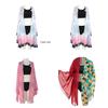 Charmant Ensemble Bikini Costume Demon Slayer Kimetsu No Yaiba Avec Cape Confortable Pour le Plaisir d'Été