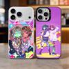 M-Milky S-Subway Anime Colorful Silver Back Phone Case For IPhone 17 16 15 14 13 12 11 Plus Pro Max Plus