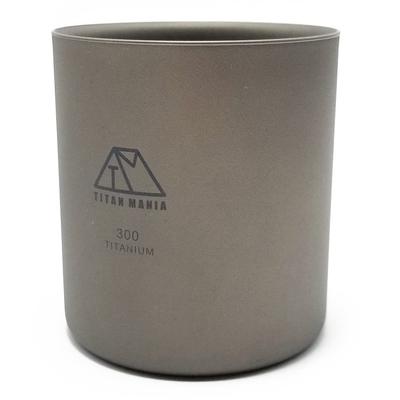 TITAN MANIA Titanium Lightweight and Ideal for Solo and Outdoor Includes Storage Bag Double-Walled Mug, Stackable, Stylish, Camping, Camping,