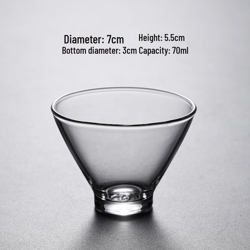 Glass Master Men s Gongfu Tea Cup - High Transparency, Heat Resistant, Personal Use Tasting Cup 70-120 ml