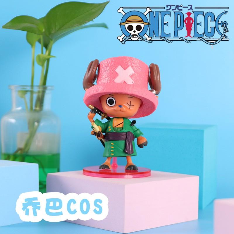 One Piece Tony Chopper Anime Figure Cos Roger Luffy Zoro Ace Usopp Sanji Shanks Buggy Action Figurine Model Playthings Doll