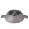 TITANIUM WOK WITH LID 30cm BERLINGER HAUS BH-8095 TAUPE